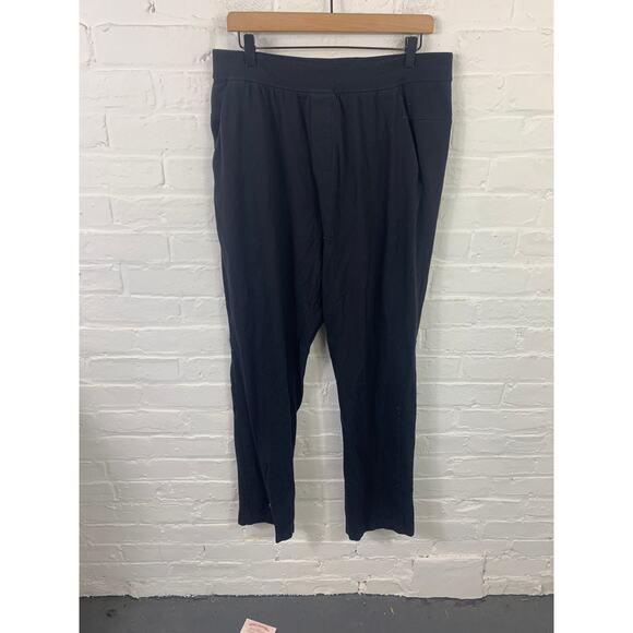 Lululemon Women's Pull-On Straight Leg Sweatpants Elastic Waist Black Size M - Picture 1 of 4